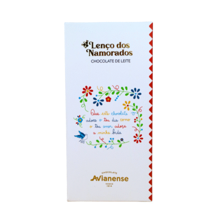 Tablete de chocolate de leite – Lenço dos Namorados