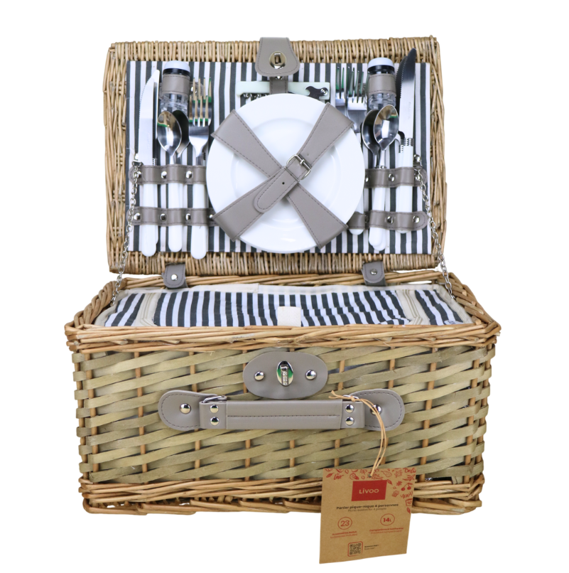 Cesta piquenique Cesta de piquenique para 4 pessoas - Image 1