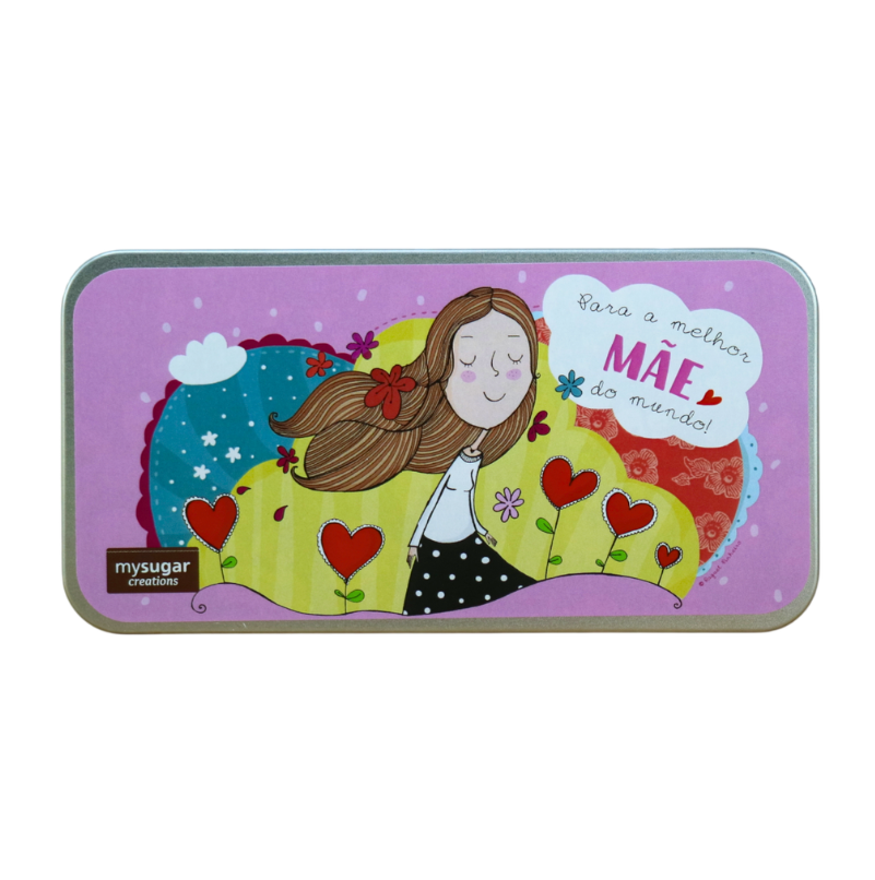 lata dia da mãe (2) Lata c/ chocolate “Para a melhor Mãe do mundo!” - Image 1